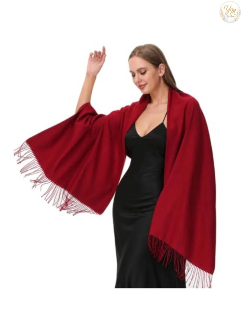 OHAYOMI Pashmina Shawl Wrap Evening Dress Winter Warm Scarf